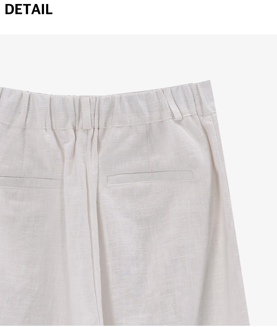 ORIJE LINEN BERMUDA SHORTS - 2 COLORS WHITE