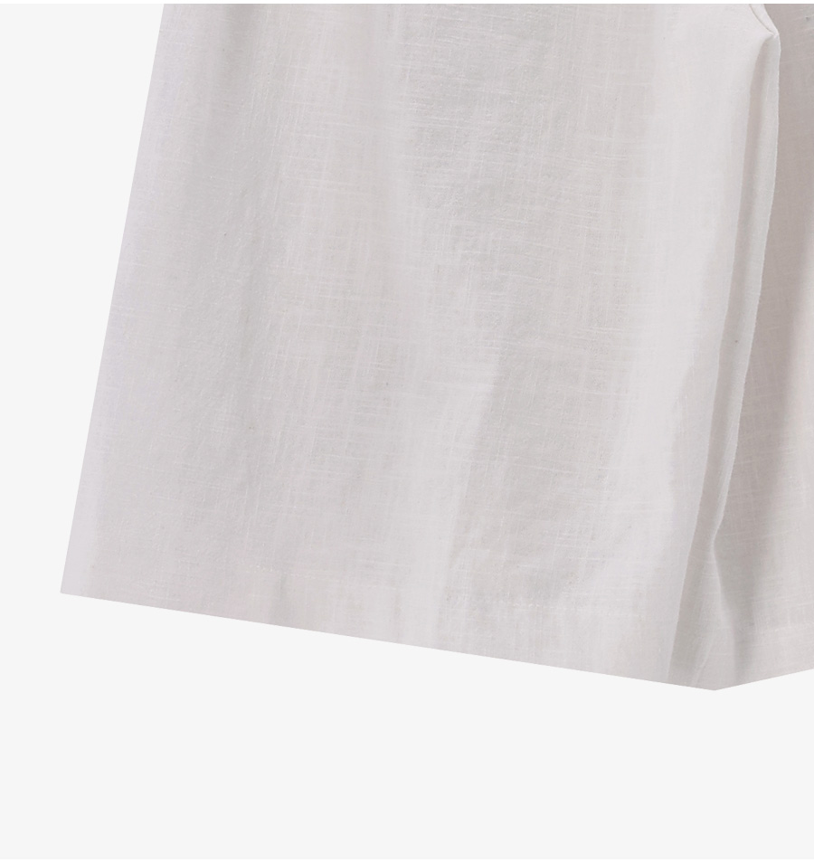 ORIJE LINEN BERMUDA SHORTS - 2 COLORS WHITE