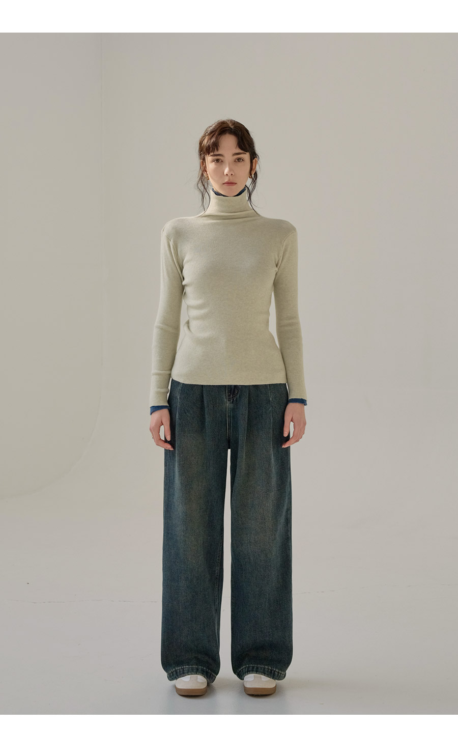 パンツ No.0487 pintuck wide banding PT (3color) No.0487 pintuck wide banding PT (3color) (HOLY IN CODE
